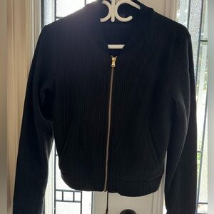 CLUB MONACO black ribbed bomber jackets (size S)